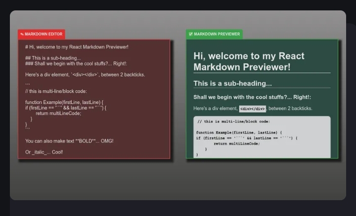 Markdown Previewer